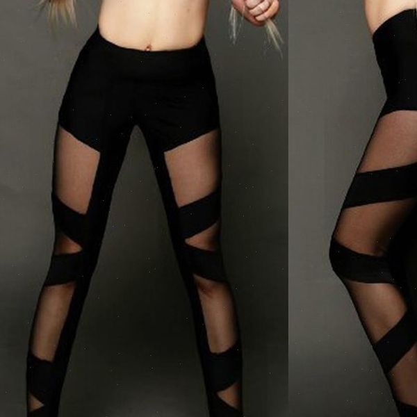 

sport leggings jogging trousers black classic mesh gothic leggings fitness pants sports gym running slim fitness pants 5$