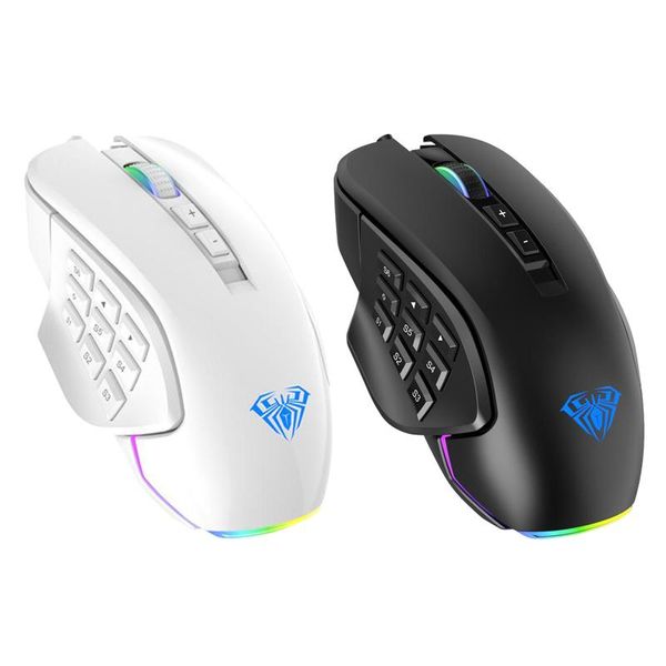 

mice breathing light ultralight wired 14 buttons for gamer desktop