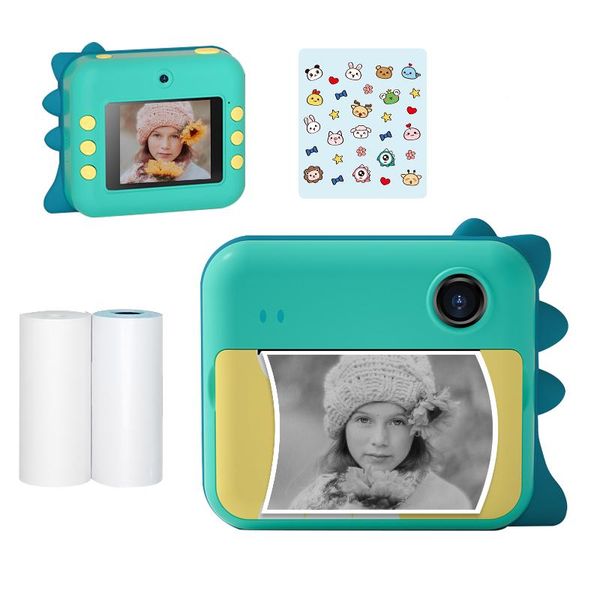

digital cameras p1 kids camera children instant po printer 2.4" ips screen with printing paper for boys girls christmas birthday gift