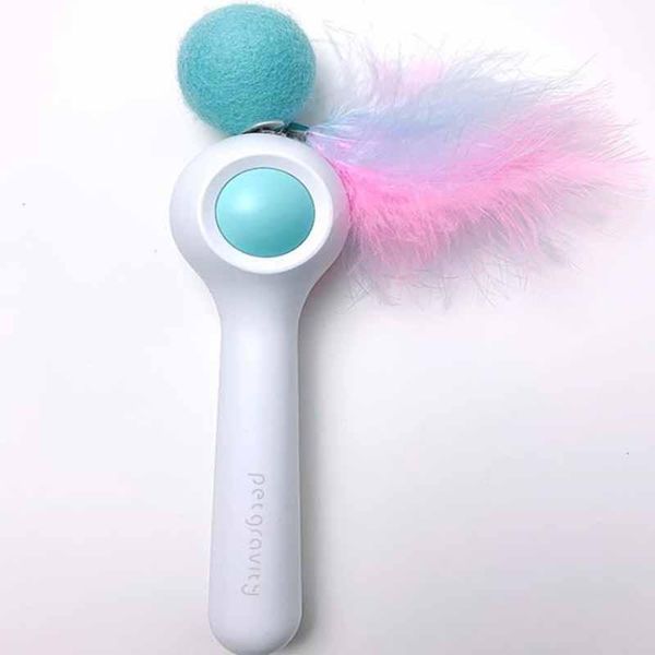 

cat toys gravity automatic funny stick toy self hi feather fairy