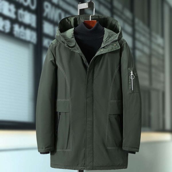 

big size down cotton padded jacket for men, Black