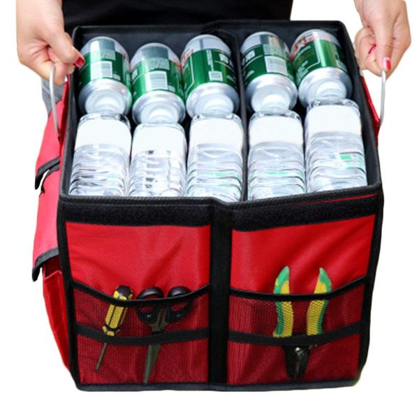 

car organizer accessories trunk storage case large capacity folding useful collapsible box automotive interior