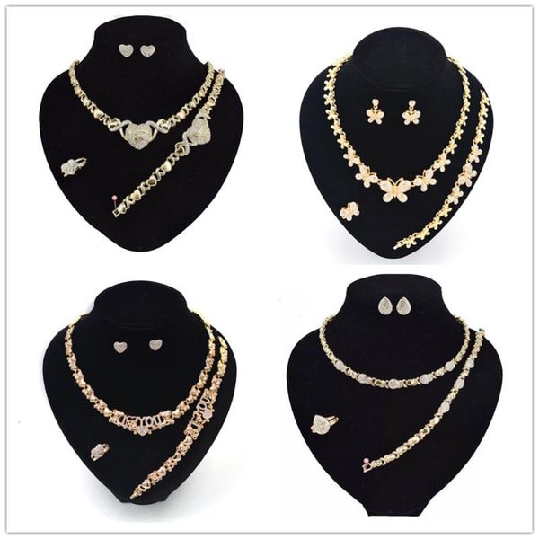 

earrings & necklace ups 12 sets jewelry set for womans bridal nigerian women's display, Silver