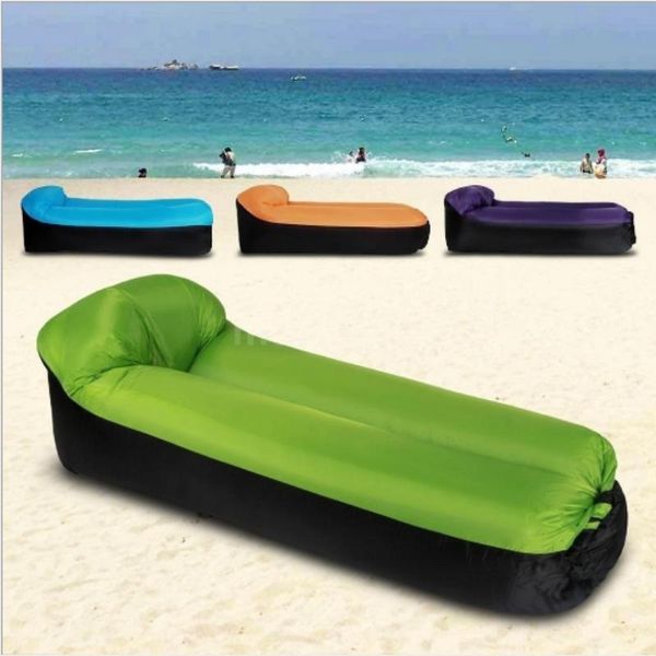 

outdoor pads inflatable portable sleeping bag camping bed folding lounger sofa camp beach air mattress picnic chair indoor couch