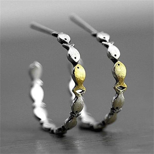

dangle & chandelier fashion exquisite gold silver color fish earrings trend temperament women earring party jewelry
