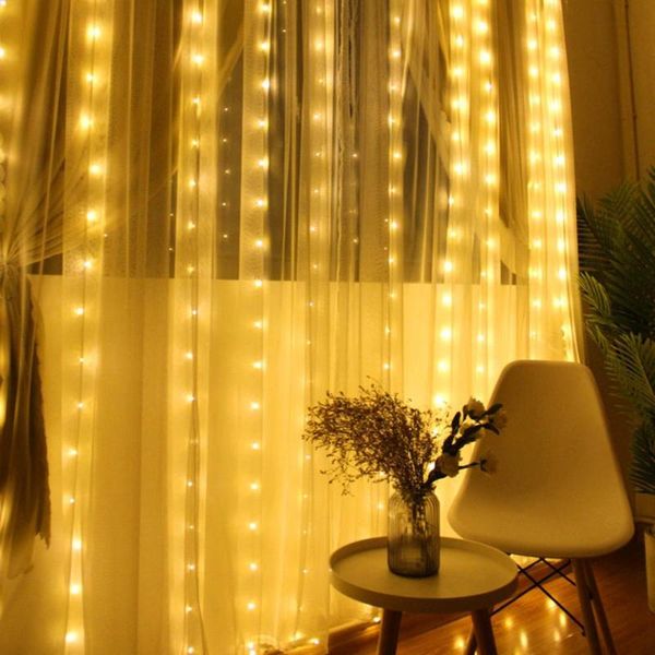 

strings 8 function usb fairy curtain lights decorative led string garland 2021 christmas decorations for home happy year