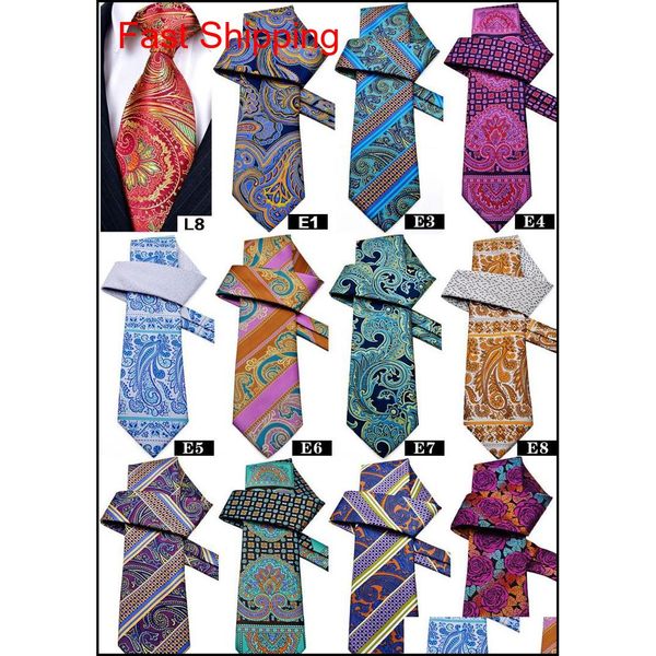 

wholesale sales multicolor paisley floral checked solid dots mens ties neckties 100% silk jacqu qylnjh mj_fashion, Blue;purple