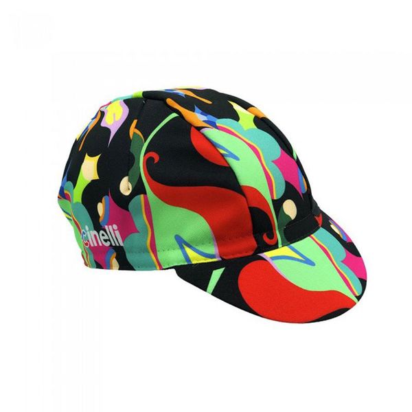 

cycling caps & masks classical oscrolling colorful flowers gorra ciclismo, Black