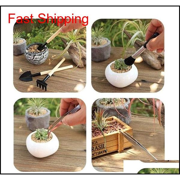 

13 pieces mini garden hand transplanting succulent tools miniature planting set for indoor miniature fairy qyllid toys2010