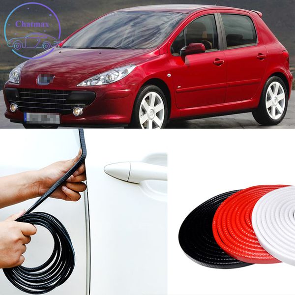 

10m car seal strip rubber trim for peugeot series 206 307 308 3008 4008 5008 sound insulation inner steel pvc anti-collision protector