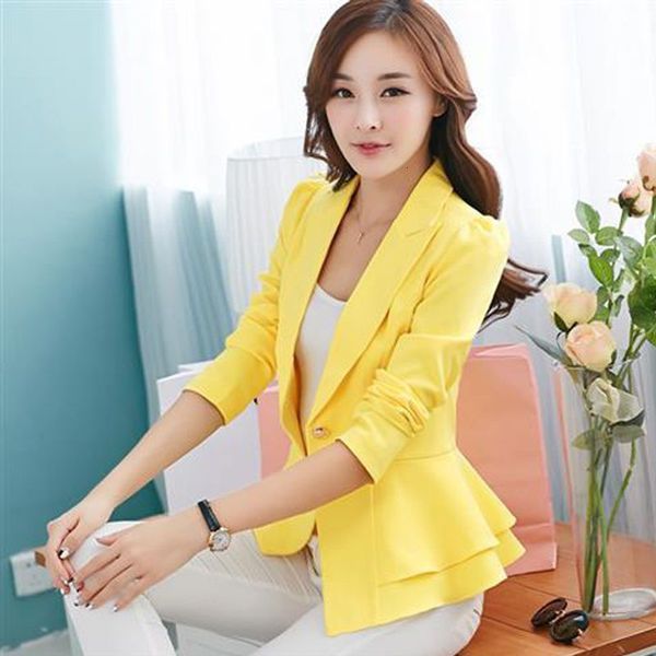 

new wild jacket thin korean version of self-cultivation dribbling little women's short paragraph 3qzu, White;black