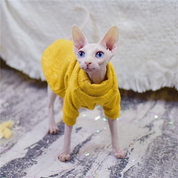 

bright shiner sweater for cats sphynx cat clothes fashion kitty clothing comfort winter hairless cat clothes