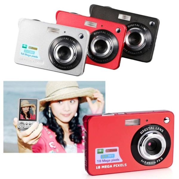 

digital cameras hd tft lcd camera display video 18mp 720p 8x zoom anti-shake camcorder cmos 2.7 inch micro drop ship 4k