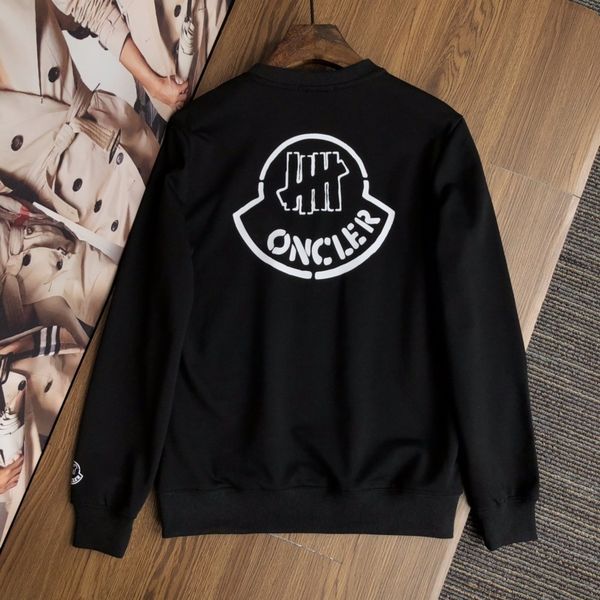 

autumn and winter 2021 new five bar personalized printing long sleeve men's cotton round neck casual trend sweater5myn0, Black