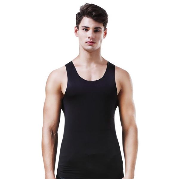 

running jerseys mens sleeveless tank solid muscle vest undershirts o-neck gymclothing tees, Black;blue