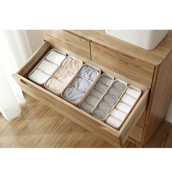 

storage drawers 1pc portable 3 compartments box underwear case socks organizer panties stackable containerdeskdrawer