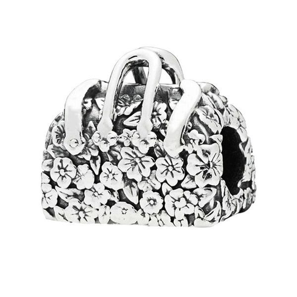 

pandach 100% real 925 sterling silver women bag charm fit original 3mm bracelet beads diy jewelry making cmc015, Bronze;silver