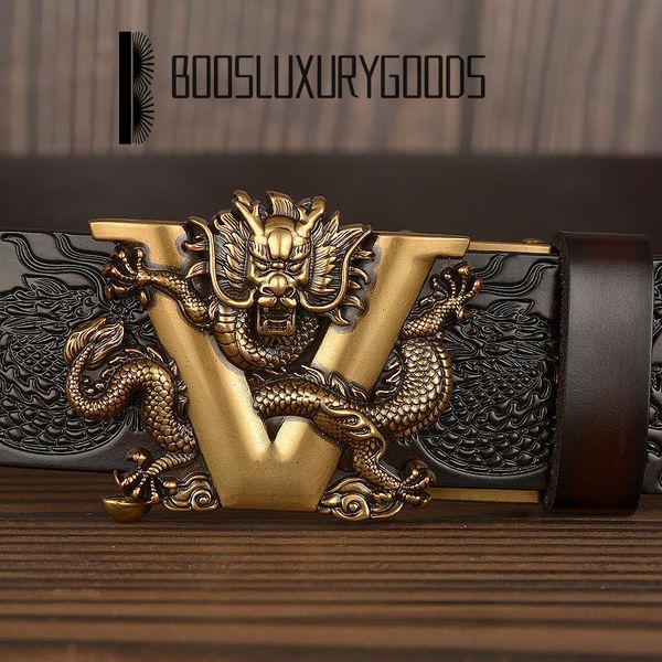 

2021 designer belt for men v dragon brand belt men luxury genuine leather men039s business belts for men causal jeans ratchet b, Black;brown