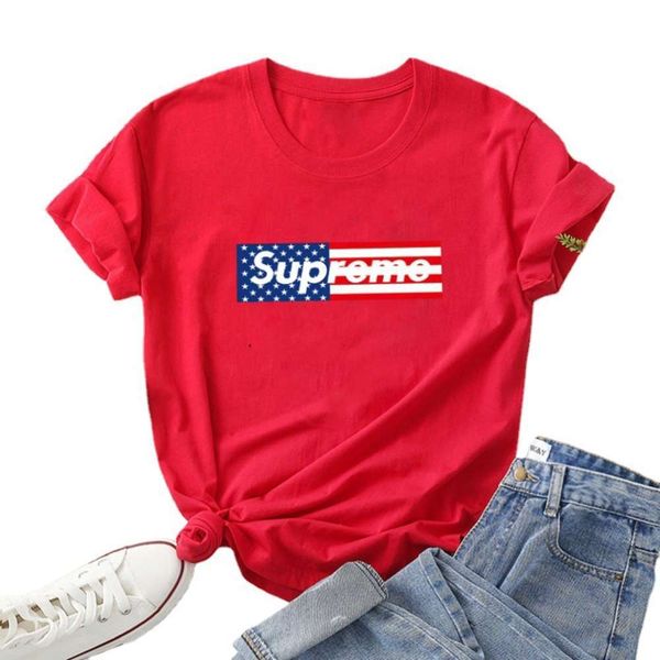 

straight fashion stitching multi color printing casual short sleeve t-shirt, White