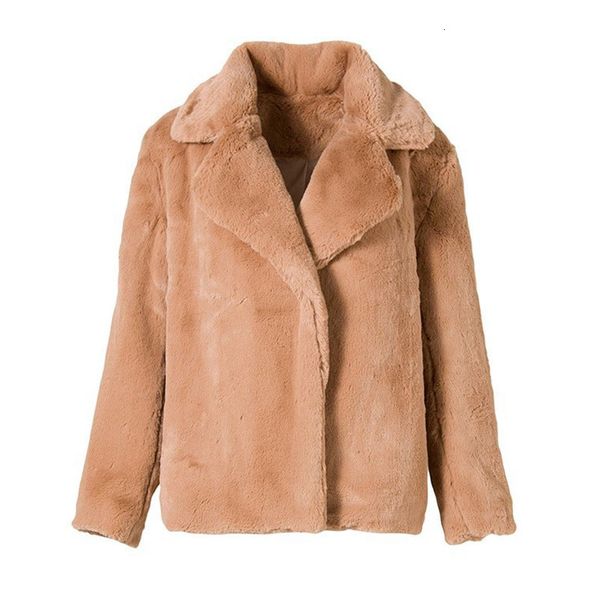 

women faux fur coats female winter jackets windbreaker outwears vintage warm casual autumn jacket fashion women clothing ll219 4zgi, Black