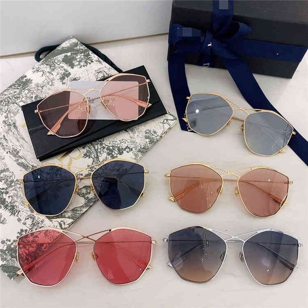 

2022 factory wholesale family's irregular multi side large frame sunglasses star trendy driving, White;black