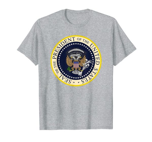 

fake presidential seal t shirt - 45 es un titere, White;black