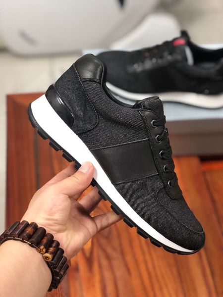

new selling money designer mens denim casual shoes men nylon sneakers men fashion shoes leather insoles size 38, Black