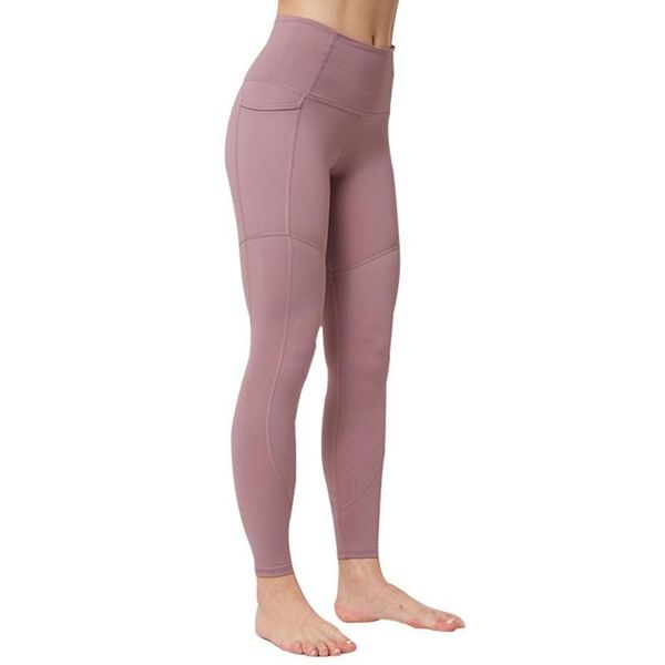 

yoga outfit high waist leggings pants with pockets tight booties elasticity sports workout running fitness women sweatpants