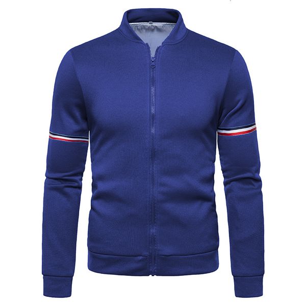 

perennial w mainstream large stripe casual men's solid jacket, Black;brown