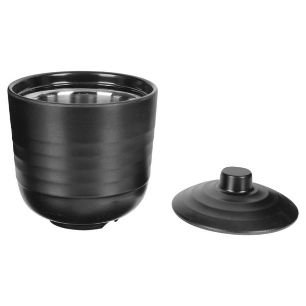 

bowls 1pc delicate porridge bowl practical soup kitchen tableware (black)