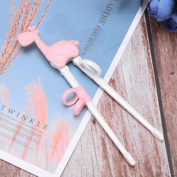 

chopsticks fawn shape training cartoon learning chopstick kids eatting assistence tool for baby children )