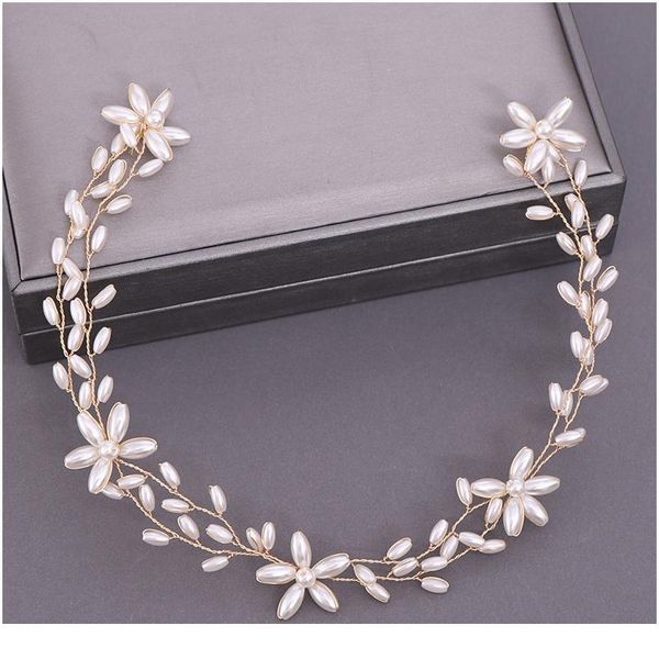 

bridal headband wedding hair jewelry pearl crystal headband bride hair accessories headband bridal tiara weddin jllhvt