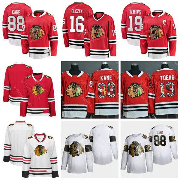 

2020 fashion printing chicago black hawks jerseys 88 patrick kane 19 jonathan toews 16 marcus kruger custom made hockey jersey