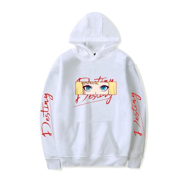 

men's hoodies & sweatshirts anime takt op. cool girl long sleeve pullover fashion cartoon harajuku winter casual women's sweatshir, Black