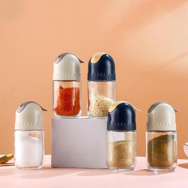 

storage bottles & jars 100ml glass spice box moisture-proof non-slip bottom bird shape oil pepper bottle baking assistant kitchen supplies