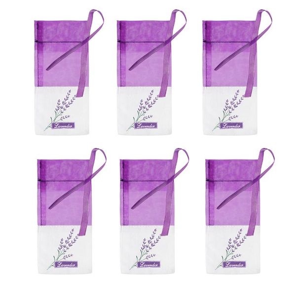 

storage bags vosarea 30pcs empty sachets bag flower printing fragrance lavender sachet purse ( style) - deep purple