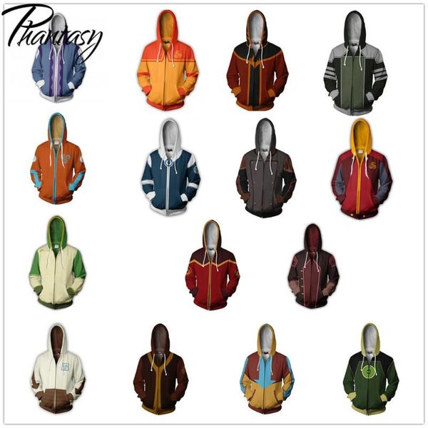 

men's hoodies & sweatshirts phantasy 2021 fashion anime hoodie avatar role printing hooded wear autumn long sleeve pullover holiday cas, Black