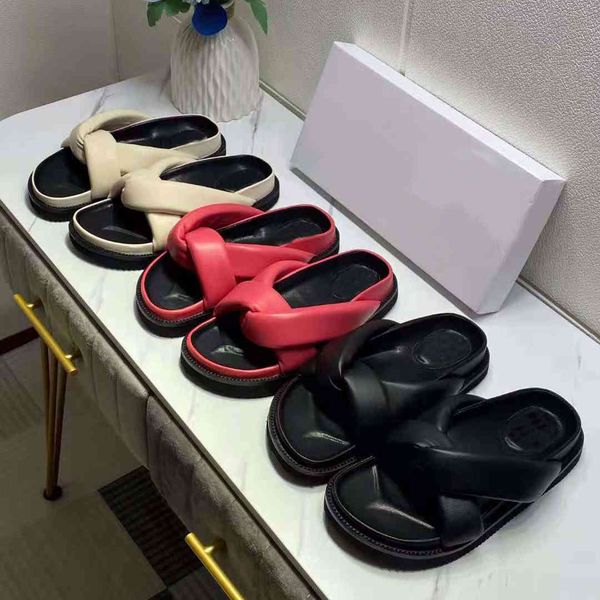 

80% off store online vallu 2021 summer new style leather stitching thick bottom heightening casual all-match leisure and vacation beach slip, Black