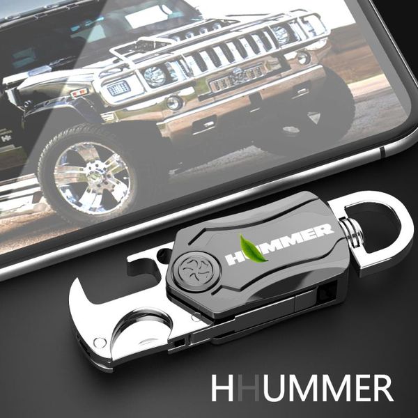

keychains gejoys rotating for hummer keychain car key accessories keyring, Silver