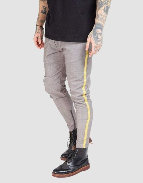 

men's pants siksilk fitted smart tape jogger pant - gray, Black
