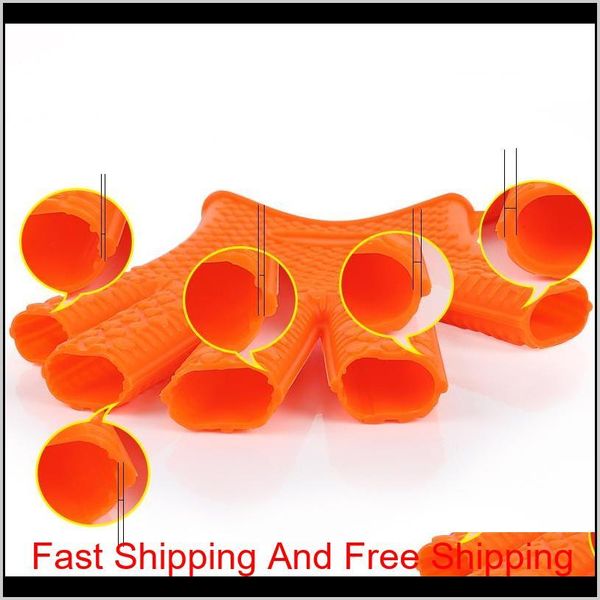 

kitchen microwave oven mitt baking gloves thermal insulation anti slip sile five-finger heat resistant safe n qyldml bdenet
