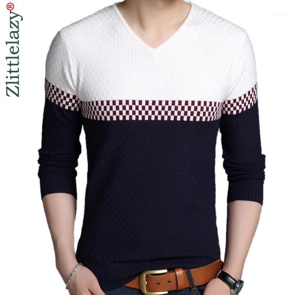 

2018 designer pullover stitching men sweater dress thick winter warm jersey knitted sweaters mens wear slim fit knitwear 530111, White;black