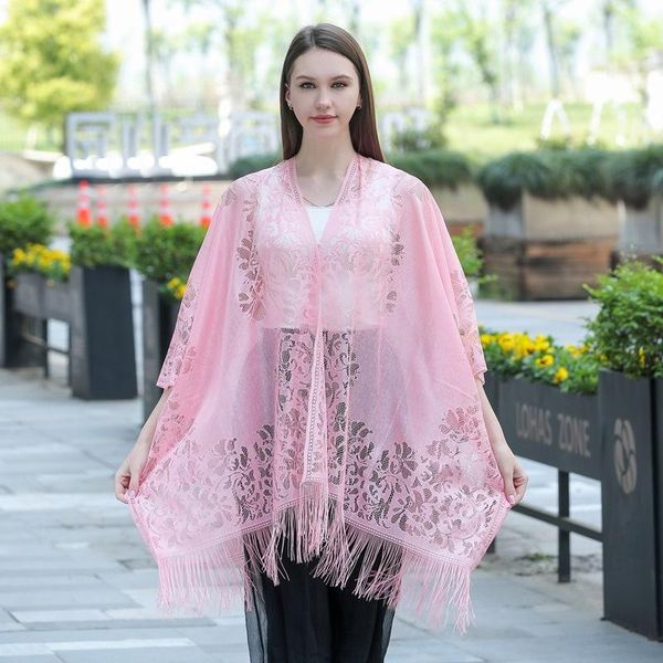 

women's swimwear lace cardigan floral crochet sheer long kimono robes open front summer swimsuit bikini beach cover ups loose casual, White;black