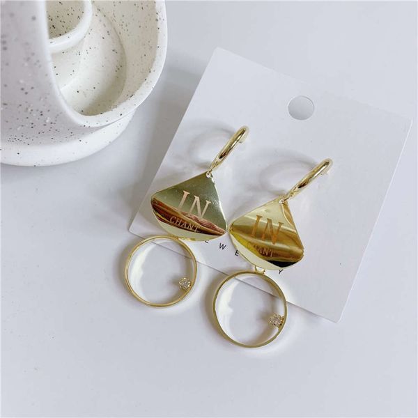 

hbp exaggeration, simplicity, fashion and versatile temperament long bright metal letter earrings, Silver