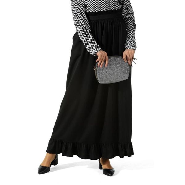 

skirts ruffled skirt, Black