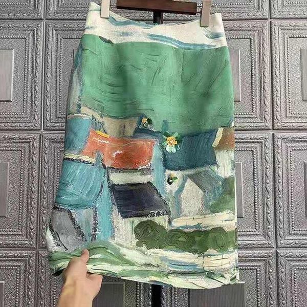 

arrival spring summer european womens skirt style casual vintga print elegant slim high waist pencil skirts w368, Black
