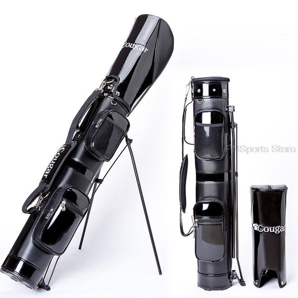 

golf bags 2021 waterproof pu gun bag protable large capacity package lightweight stand carry hold 9 clubs caddie aviation pack
