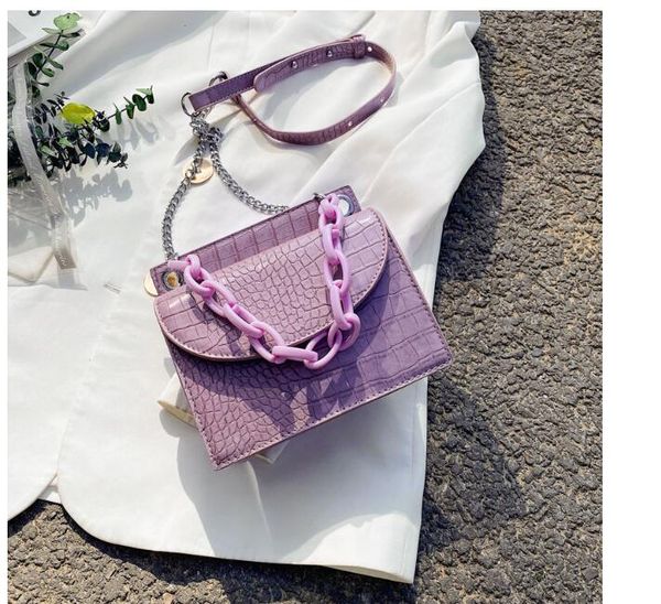 

hbp female shoulder handbags crocodile pattern pu leather crossbody bags for women 2020 chain mini purses travel cross body bag
