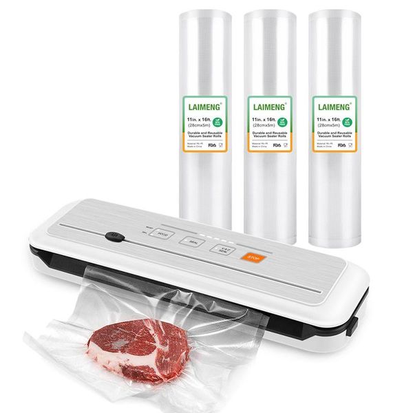 

yumyth electric vacuum sealer with vacuum bags rolls sous vide plastic bags sealer machine for storage t279