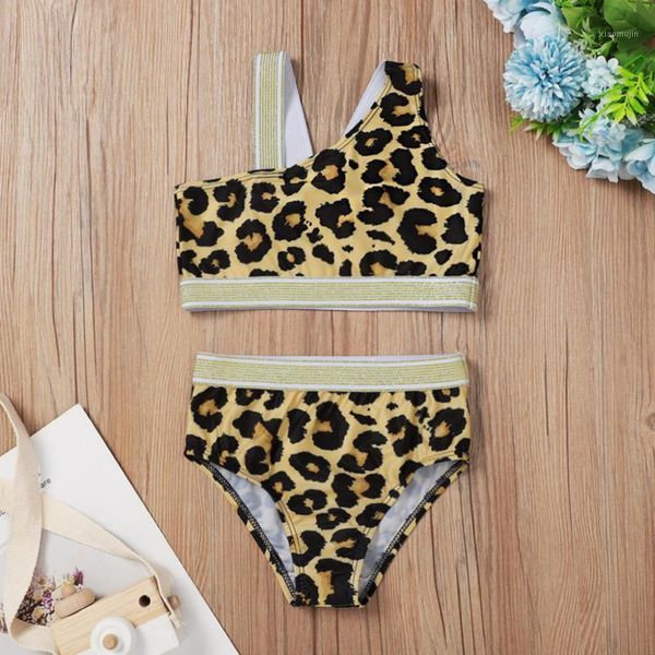 

one-pieces baby swimwear toddler kid pineapple leopard print two-piece swimsuit bathing suit born kids clothing beach pool clothes, Black